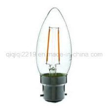 1.6W B22 C35 220V LED bombilla de filamento