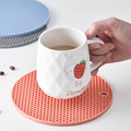 Customized Round Heat Resistant Silicone Pad Coaster