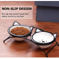 Ceramic Roated Pet Cat Bowls