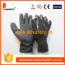 Black T / C Shell Black Latex Coating Gloves Dkl338