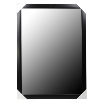 Schwarz weiß silber flach 30x120cm PS Mirror Frame