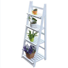 Wooden Flower Shelf Ladder Garden Balcony Outdoor Display