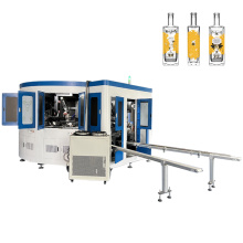 Automatic Glass Bottle Screen Printing Machine 3-8 Color Wine Beer Spirt Milk Bottle Printer