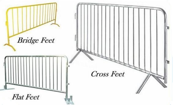 crowd control barrier types