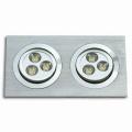 6W LED retangular Recessed Lights-6X1W