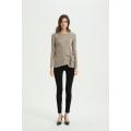 women cashmere sweater with simulated pearls