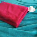 Solid color coral fleece blanket