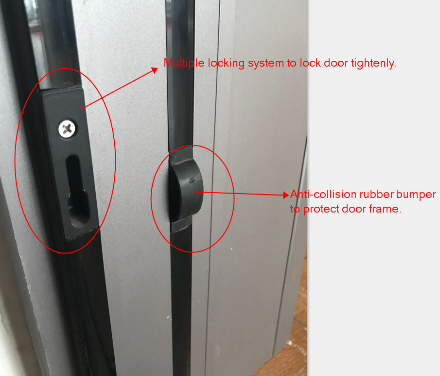 Rubber bumper&lock system