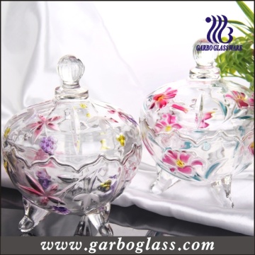 Lily Glass Candy Jar (GB1804LB / P)