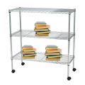 Metal Chrome Rectangle Book Wire Rack (CJ602090C3C)