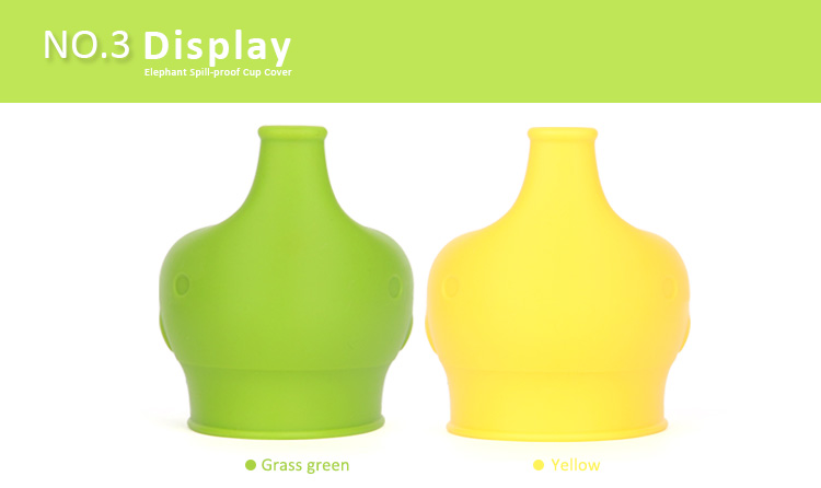 elelphant silicone baby sippy lids