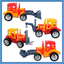 DIY Block Pull Back Engineer Truck Education Toy with Candy