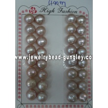 Half drilled pearl AAA grade 11mm, purple