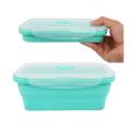 For Student Foldable Take Out Lunch Box Silicone Food Container