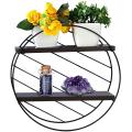 Rustic Wood Geometric Style Decor Wall Shelving