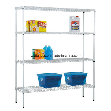 Wholesale 4 Layers Heavy Duty Warehouse Steel Wire Rack with Factory Price