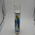 8 polegadas vidro frasco religiosa vela/velas na jarra de vidro