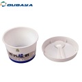 Ice cream pp plastic cup with lid spoon