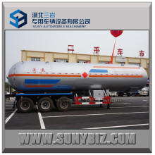 China Marca 50m3 LPG Gas Tráiler