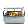 High capacity speed cooling ice cream display counter