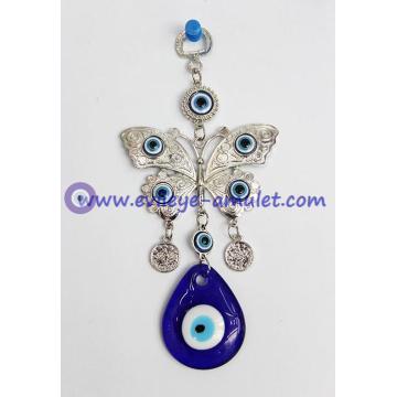 Wholesale Evil Eye Wall Hanging,Butterfly evil eye wall decoration, Turkish nazar lucky evil eye