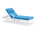 Muebles de aluminio con cojín Sunbed Chaise Lounger