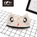 Custom cat shape cute style canvas pencil case