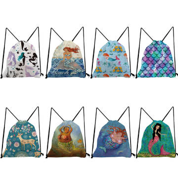 Cartoon Sirmaid Imprimerie Polyester Polyester Sac