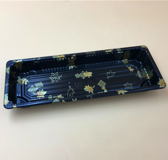 Disposable gold leaf sushi packing box