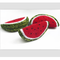 Crochet Watermelon slice Crochet toy Teething Toy Pretend food Crochet vegetables Crochet fruits Pretend play Nursery decor Kids