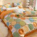 Cotton Home Printed Quilts Cover 4-Pieces Bedding Set