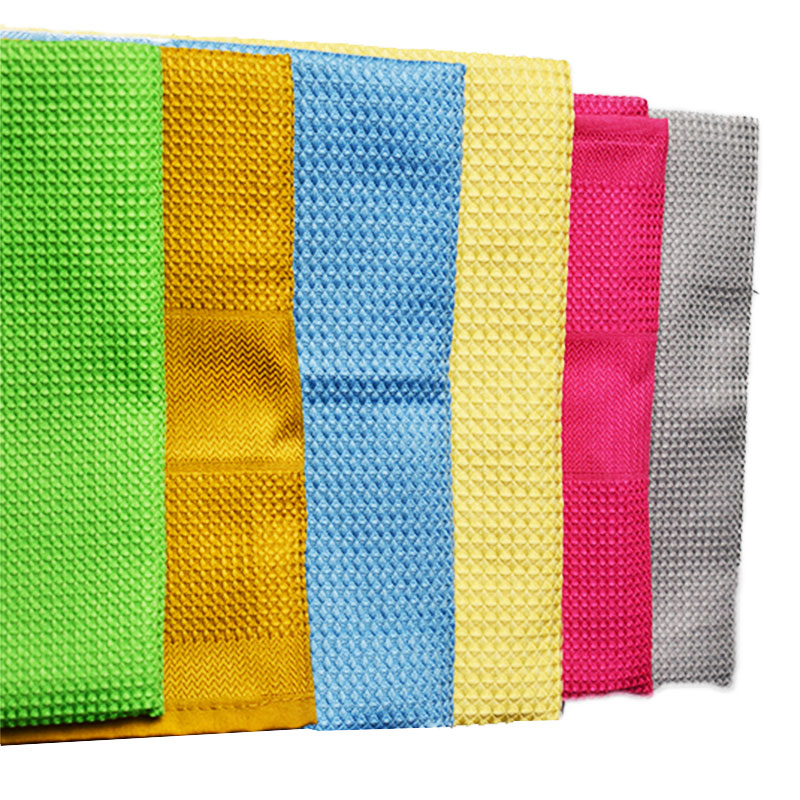 Terry Towel Waffle Kitchen Cloth Microfiber Towel 7 Jpg