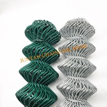 6 feet green PVC chain link fence