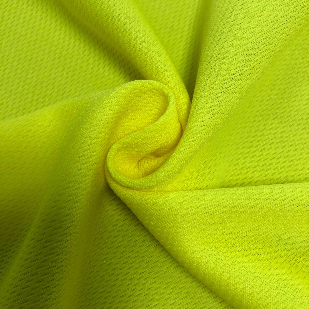 plain dyed Polyester bird eye mesh knitting Fabric