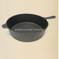 Preseasoned hierro fundido Frypan camping dia 29 cm