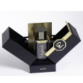 Luxury black paper cosmetic box perfume paper packaging