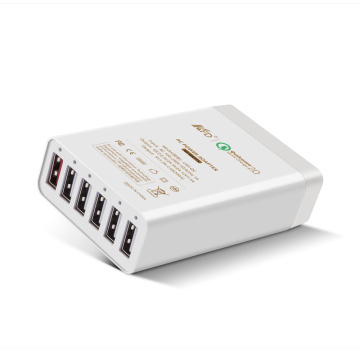 6 Ports 60W 12A Portable USB Charger with QC2.0 Technology