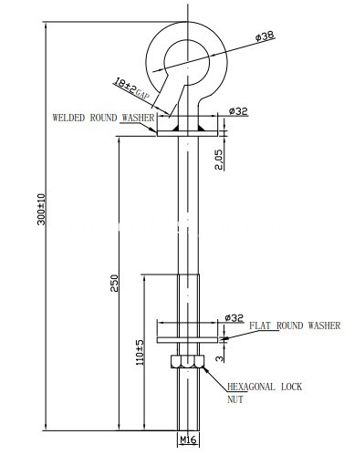 bolt hook drawing