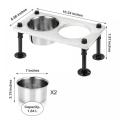 Stainless Steel Dog Bowls with Metal Stand