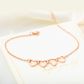 Latest rose gold anklet designs online shopping