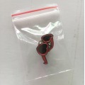 Red Metal Glasses Lapel Pin for Any Occasion