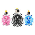 Full face swimming snorkel mask with earplug