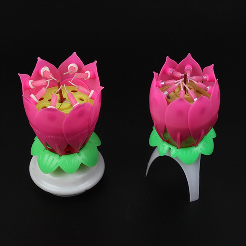 Lotus Rotating Candle