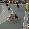 FIBA 3X3 Баскетбольная площадка Пластиковой открытый пол на открытом воздухе