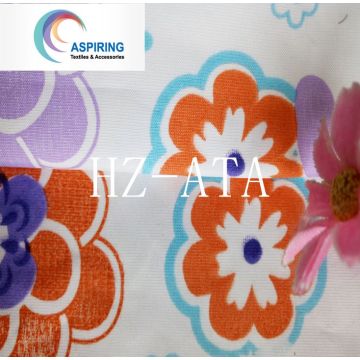 Olyester Print Flower Pongee Fabric