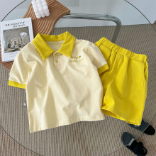 Летняя детская одежда с короткими рубашкой поло