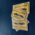 Custom full color print Salvage&Towing magnet car sticker