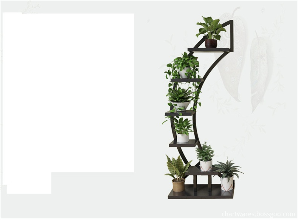 environmentally wooden flower shelf