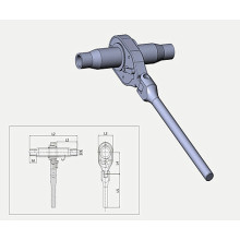 Folding Handle Ratchet Turnbuckle for Screw Compactor