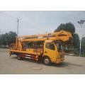 Folding arm type aerial work vehicle lift platform